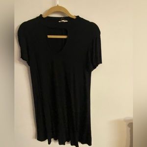 Black short sleeve dress
